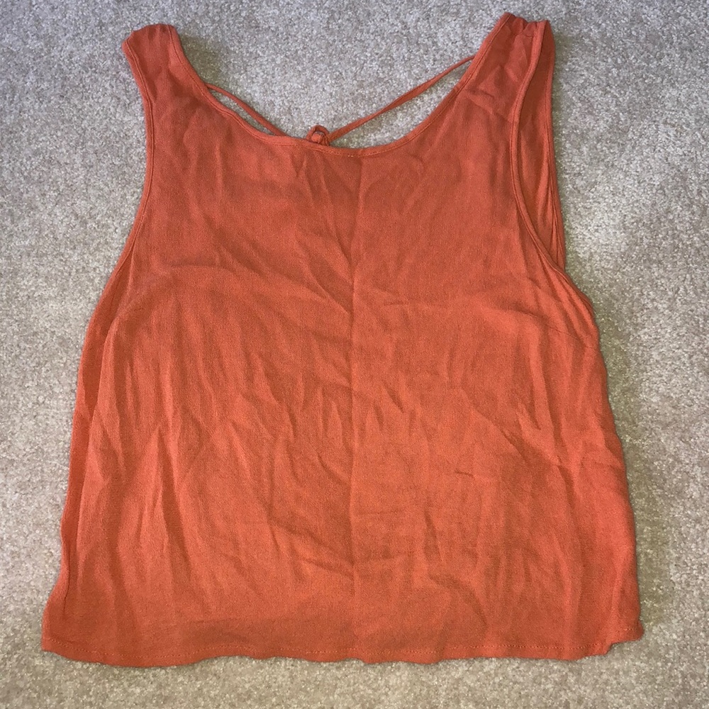 Open back tank top